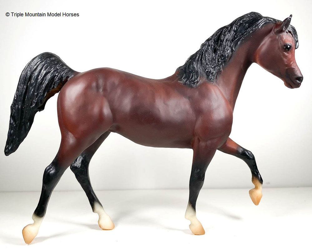 Breyer Breyer Collecta Serie Schwarz Standardbred Pacer Stallion Modell Pferd 