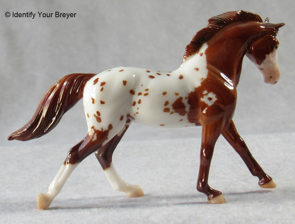 Breyer Stablemate Gray Warmblood Christmas Horse 
