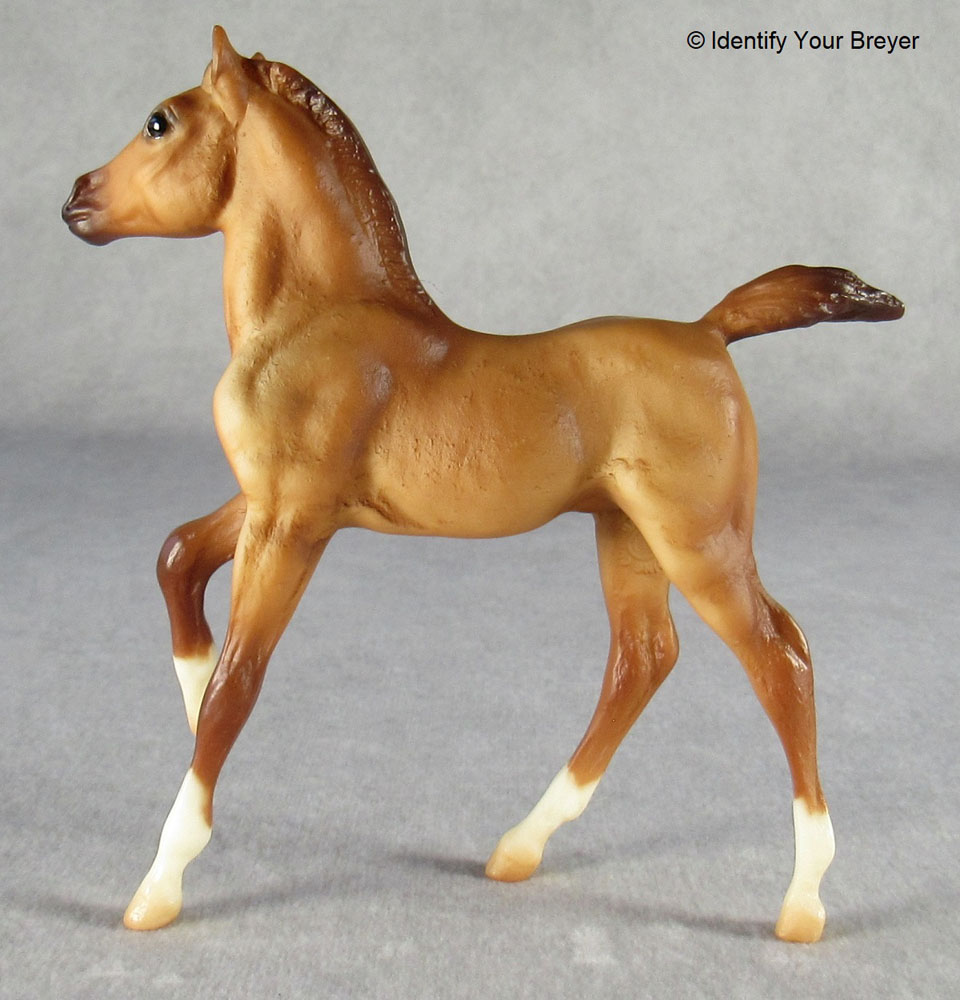 Jaapi Burg/brown leather crown FOAL halter-fit Breyer trad foal or Classic model
