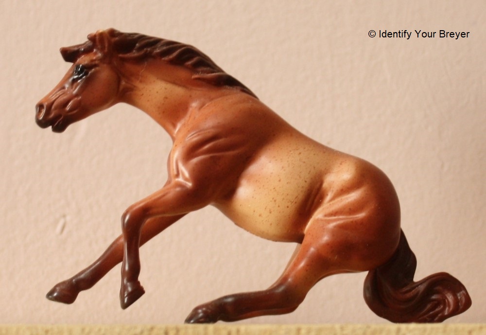 Breyer #6039  Dappled Chestnut Sliding Reining Stablemate Mystery Series Horse 